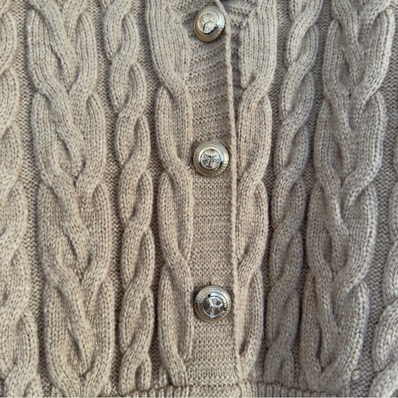 NWT Retrofete Tala Dress knit with gold details in Beige Size: Small - Picture 8 of 8